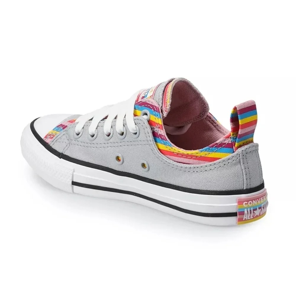 Converse Chuck Taylor All Star Double-Upper Striped Sneakers Size 2.